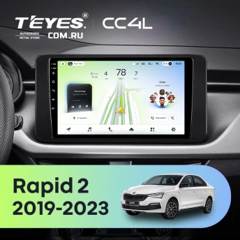 Штатная магнитола Teyes CC4L 6/64 Skoda Rapid 2 (2019-2023)