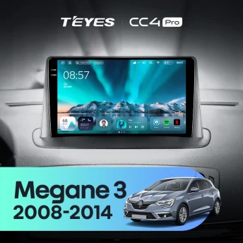 Штатная магнитола Teyes CC4 Pro 12/256 Renault Megane 3 (2008-2014)
