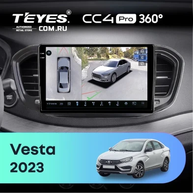 Штатная магнитола Teyes CC4 Pro 360 12/256 LADA Vesta (2023-2026) F2 Тип-A (9")