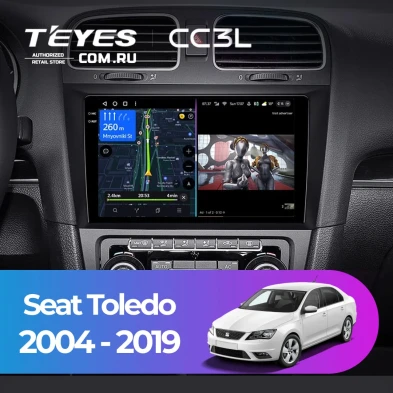 Штатная магнитола Teyes CC3L 4/64 Seat Toledo (2004-2019)