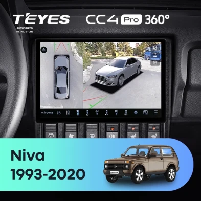Штатная магнитола Teyes CC4 Pro 360 8/128 Lada Niva (1993-2020) (11")