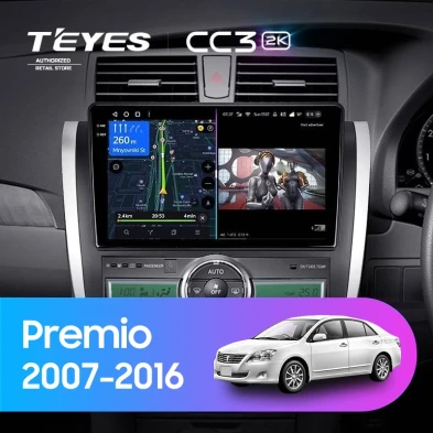Штатная магнитола Teyes CC3 2K 360 6/128 Toyota Premio (T260) (2007-2016) Правый руль