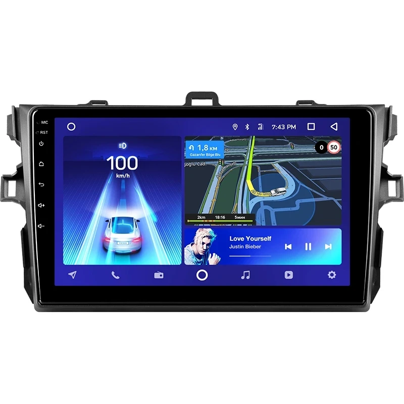 Переходная рамка Toyota Corolla 10 E140 E150 (2006-2013) Тип-B (9")