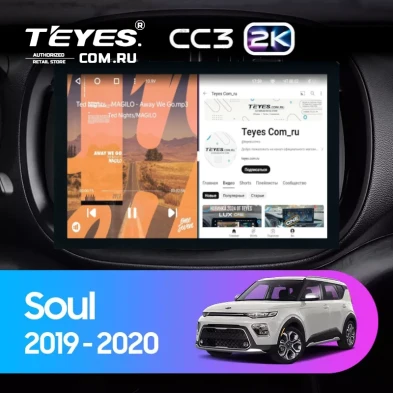 Штатная магнитола Teyes CC3 2K 4/64 Kia Soul (2019-2020) (13")