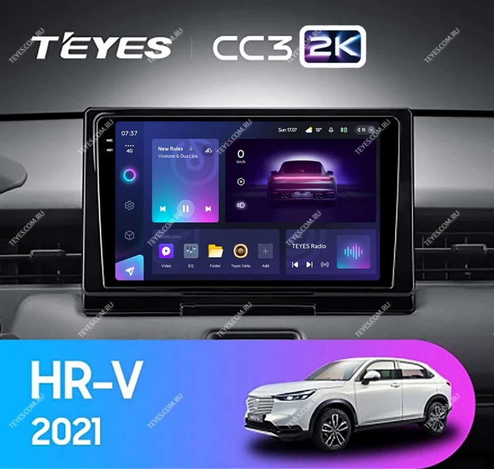 Штатная магнитола Teyes CC3 2K 4/32 Honda HR-V 2021+