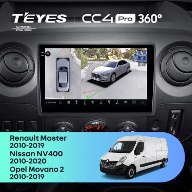 Штатная магнитола Teyes CC4 Pro 360 8/128 Opel Movano 2 (2010-2019) F1