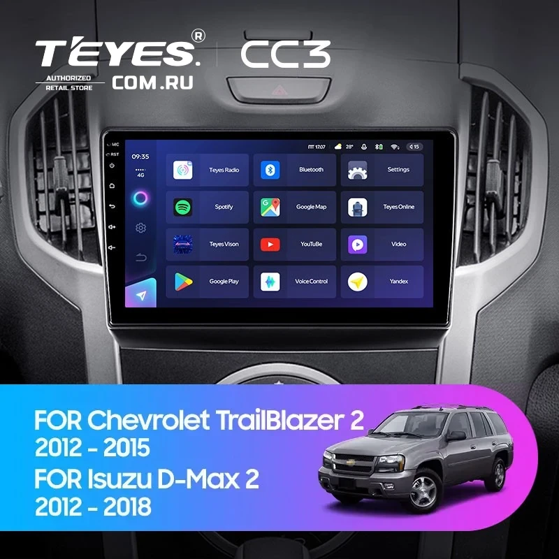 Штатная магнитола Teyes CC3 4/32 Isuzu D-Max 2 (2012-2018)
