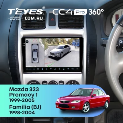 Штатная магнитола Teyes CC4 Pro 360 12/256 Mazda Premacy 1 (1999-2005) F2