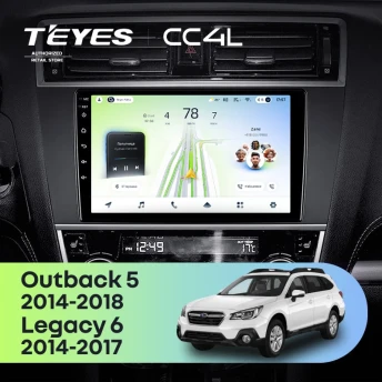 Штатная магнитола Teyes CC4L 6/64 Subaru Outback 5 (2014-2018)