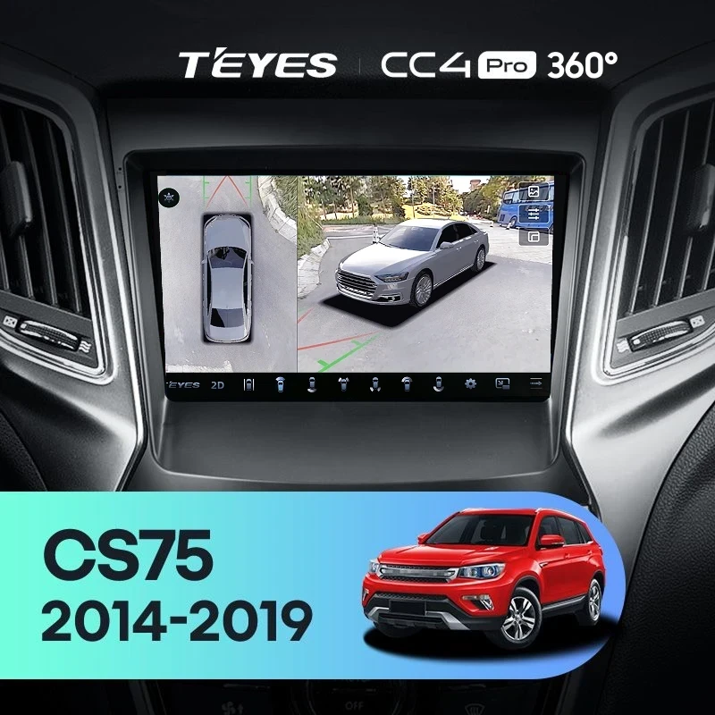 Штатная магнитола Teyes CC4 Pro 360 12/256 Changan CS75 (2014-2019)