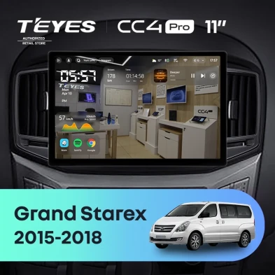 Штатная магнитола Teyes CC4 Pro 8/128 Hyundai Grand Starex (2015-2018) F2 (11")