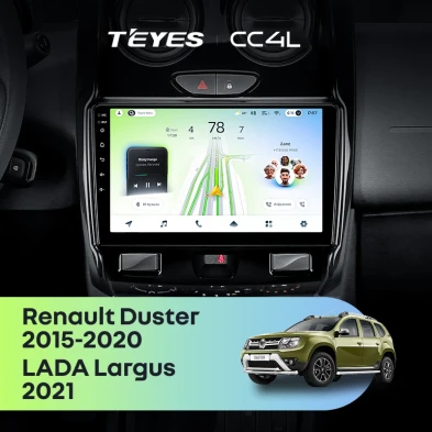 Штатная магнитола Teyes CC4L 6/64 Renault Duster (2015-2020) F2