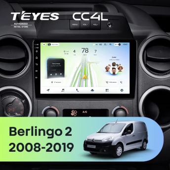 Штатная магнитола Teyes CC4L 6/64 Citroen Berlingo 2 B9 (2008-2019)