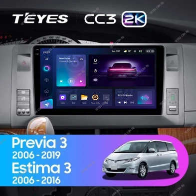 Штатная магнитола Teyes CC3 2K 4/32 Toyota Previa, Estima AHR20 XR50 (2006-2019)