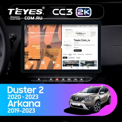 Штатная магнитола Teyes CC3 2K 4/32 Renault Arkana (2019-2023) F2 (11")