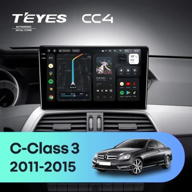 Штатная магнитола Teyes CC4 8/128 Mercedes-Benz C-Class W204 C204 S204 (2011-2015)