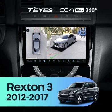 Штатная магнитола Teyes CC4 Pro 360 12/256 SsangYong Rexton Y290 3 (2012-2017)