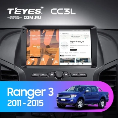 Штатная магнитола Teyes CC3L 4/64 Ford Ranger 3 (2011-2015) F1