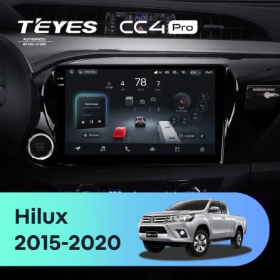 Штатная магнитола Teyes CC4 Pro 8/128 Toyota Hilux Pick Up (2015-2020)
