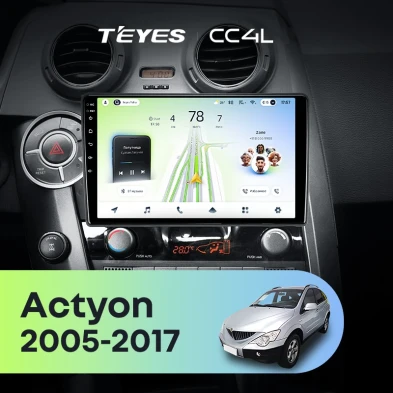 Штатная магнитола Teyes CC4L 6/64 SsangYong Actyon Sports (2005-2017)