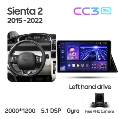 Штатная магнитола Teyes CC3 2K 4/32 Toyota Sienta 2 XP170 (2015-2022)