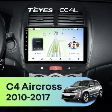 Штатная магнитола Teyes CC4L 6/64 Citroen C4 Aircross (2010-2017) Тип-B