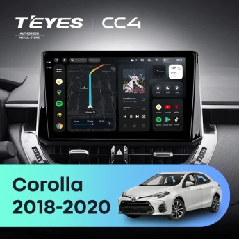 Штатная магнитола Teyes CC4 8/128 Toyota Corolla 12 (2018-2020) Тип-B