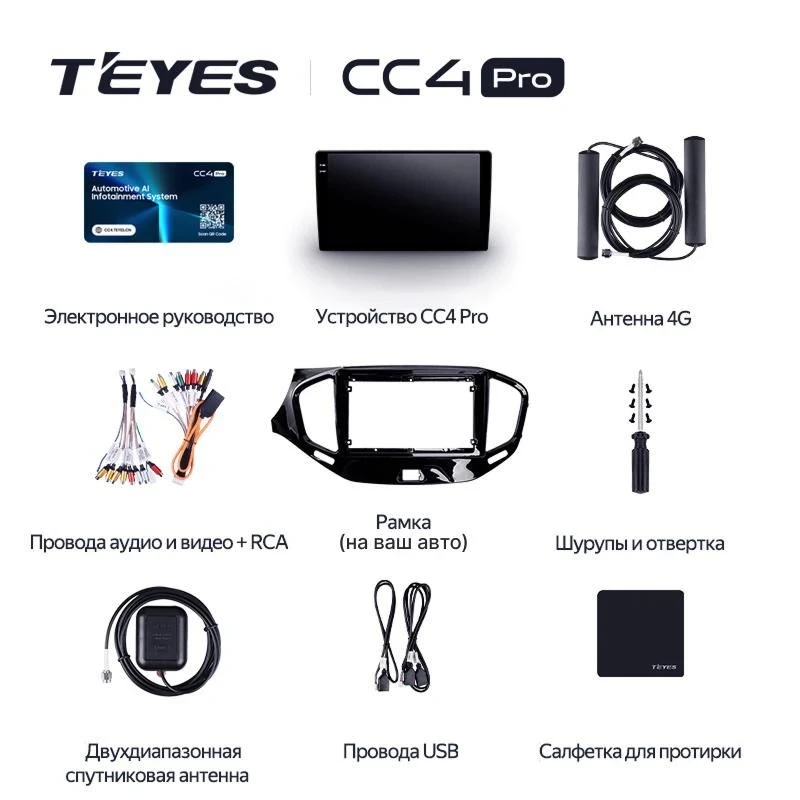 Штатная магнитола Teyes CC4 Pro 12/256 Acura RDX 2 (2013-2018)