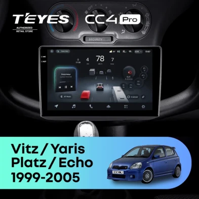 Штатная магнитола Teyes CC4 Pro 8/128 Toyota Vitz XP10 (1999-2005) F1