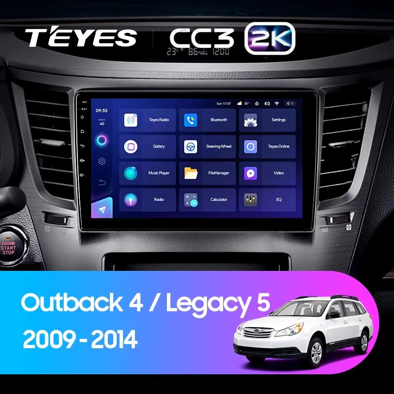Штатная магнитола Teyes CC3 2K 4/32 Subaru Legacy 5 (2009-2014)