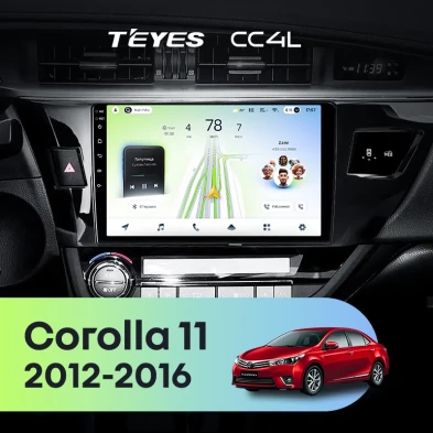Штатная магнитола Teyes CC4L 6/64 Toyota Corolla (2012-2016) Тип-A