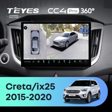 Штатная магнитола Teyes CC4 Pro 360 12/256 Hyundai Creta (2015-2020) (11")