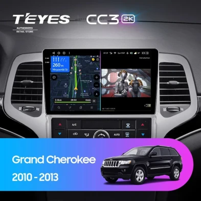 Штатная магнитола Teyes CC3 2K 360 6/128 Jeep Grand Cherokee WK2 (2010-2013)