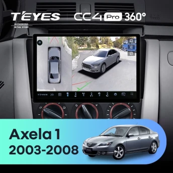Штатная магнитола Teyes CC4 Pro 360 12/256 Mazda Axela 1 (2003-2008) (11")