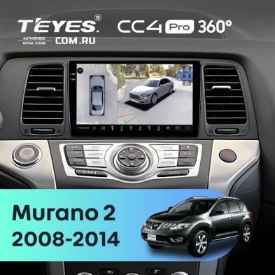 Штатная магнитола Teyes CC4 Pro 360 8/128 Nissan Murano 2 Z51 (2008-2014)