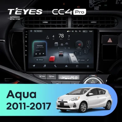 Штатная магнитола Teyes CC4 Pro 12/256 Toyota Aqua (2011-2017)