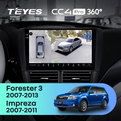 Штатная магнитола Teyes CC4 Pro 360 12/256 Subaru Forester 3 SH (2007-2013)