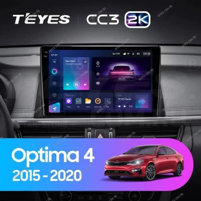Штатная магнитола Teyes CC3 2K 6/128 Kia Optima 4 JF (2015-2020) Тип-B