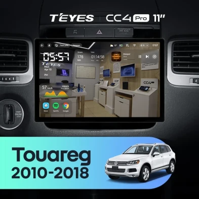 Штатная магнитола Teyes CC4 Pro 12/256 Volkswagen Touareg FL NF (2010-2018) Тип-B (11")