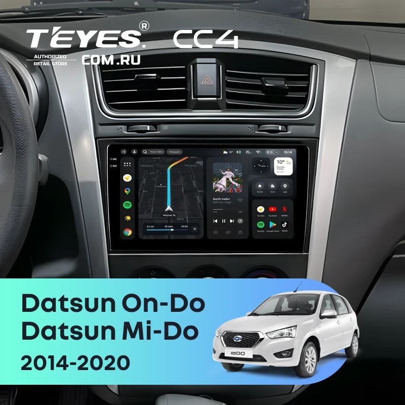 Штатная магнитола Teyes CC4 8/128 Datsun Mi-Do (2014-2020)