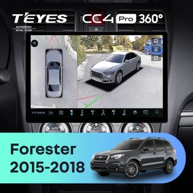 Штатная магнитола Teyes CC4 Pro 360 8/128 Subaru Forester SJ (2015-2018) (13")