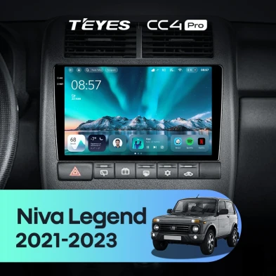Штатная магнитола Teyes CC4 Pro 12/256 LADA Niva Legend (2021-2023)