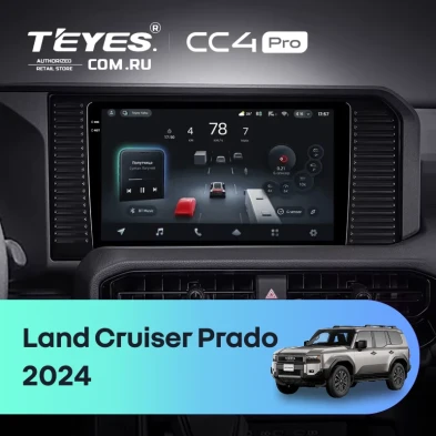 Штатная магнитола Teyes CC4 Pro 12/256 Toyota Land Cruiser Prado 250 (2024-2026)