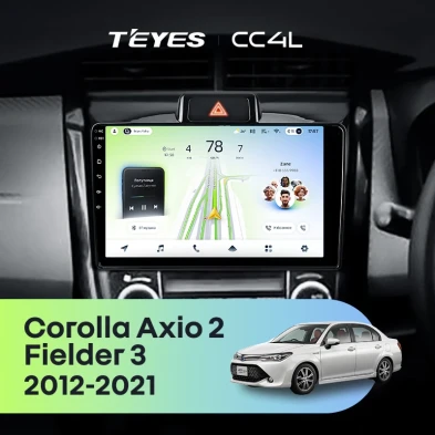 Штатная магнитола Teyes CC4L 6/64 Toyota Corolla Axio 2 E160 (2012-2021)