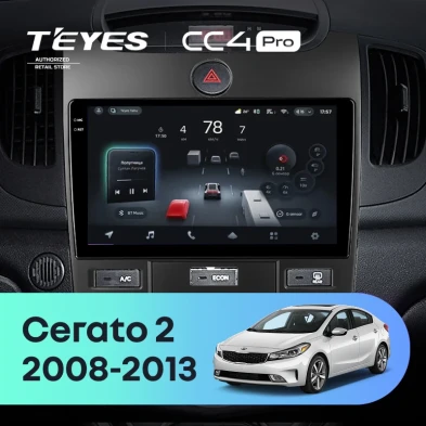 Штатная магнитола Teyes CC4 Pro 8/128 Kia Cerato 2 TD (2008-2013) F3