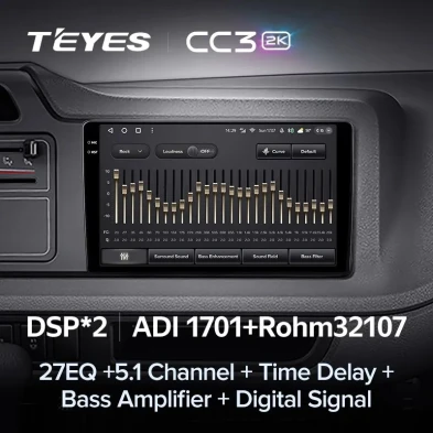 Штатная магнитола Teyes CC3 2K 6/128 Toyota Coaster (2013-2015)