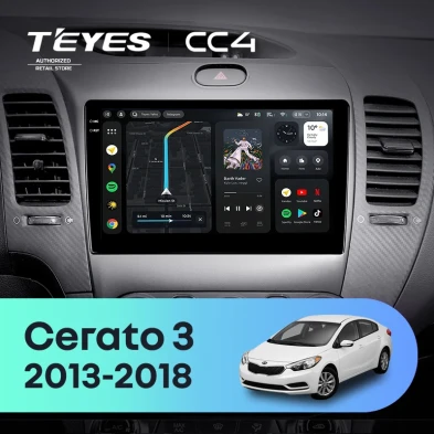 Штатная магнитола Teyes CC4 6/64 Kia Forte 2 (2013-2018) F3