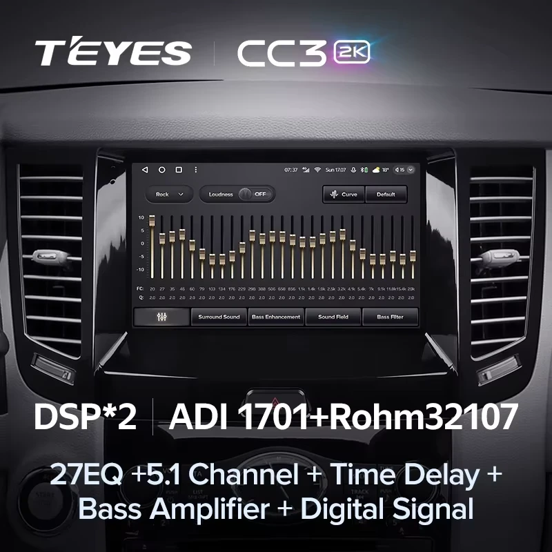 Штатная магнитола Teyes CC3 2K 4/64 Infiniti FX35 2 (2009-2013) Тип-A