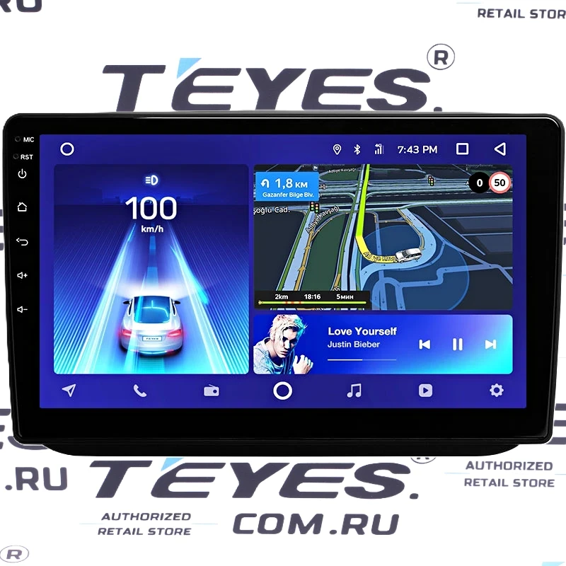 Переходная рамка Skoda Fabia 2 (2007-2014) (10")