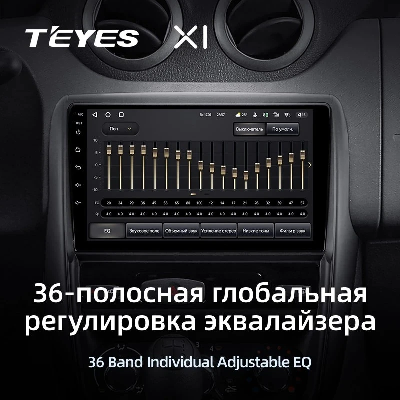 Штатная магнитола Teyes X1 4G 2/32 Renault Duster 1 (2010-2015)